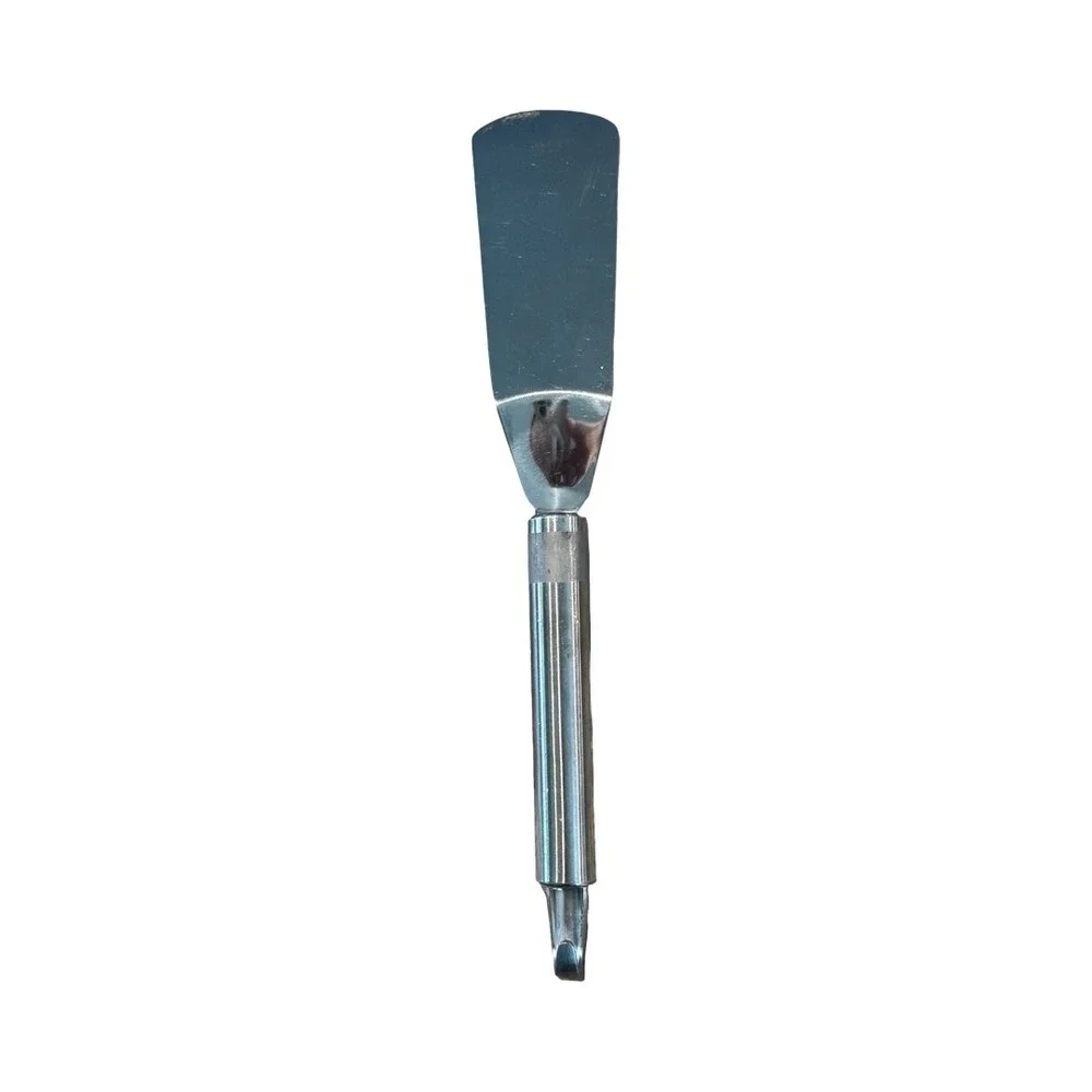 Le Creuset Revolution Stainless Steel Slotted Spatula Turner Silver Kitchen Tool